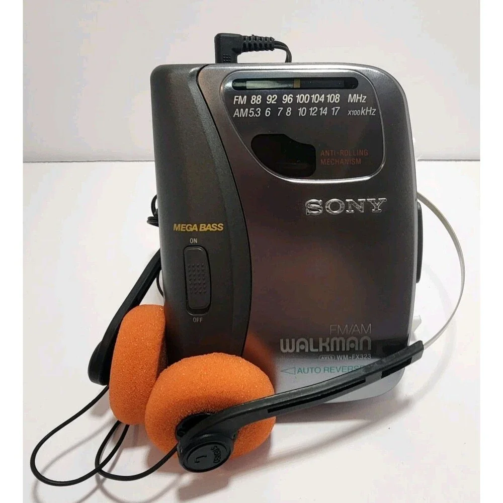 SONY Walkman WM-FX323 Cassette Player with AM/FM Radio -New Belt - Reconditioned